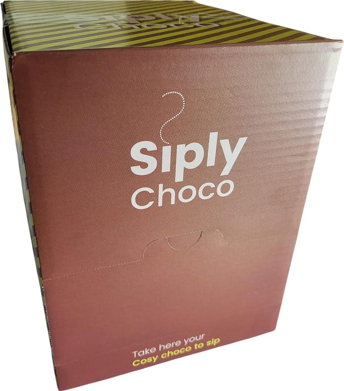 Siply Choco - chocolademelk poeder- 100 zakjes van 23 gram - instant cacao - PR Coffee