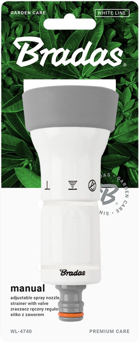 Bradas WHITE LINE Verstelbare Handspuit - Vernevelaar - Tuinsproeier met Instelbare Waterstraal