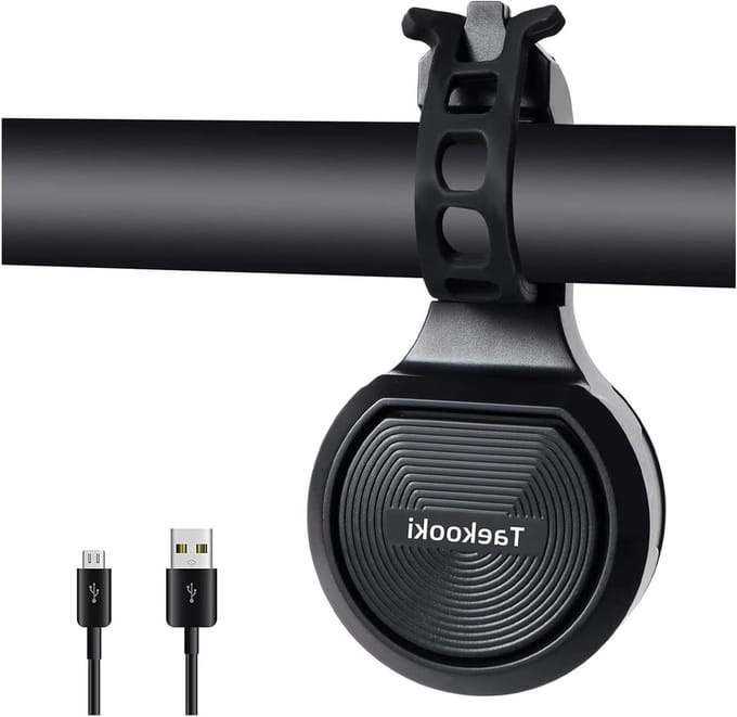Luid Fietsbellen tot 120 dB, Oplaadbare en Waterdichte Fietsbel voor Mountainbikes 22-32 mm, Ideaal Fietsaccessoire