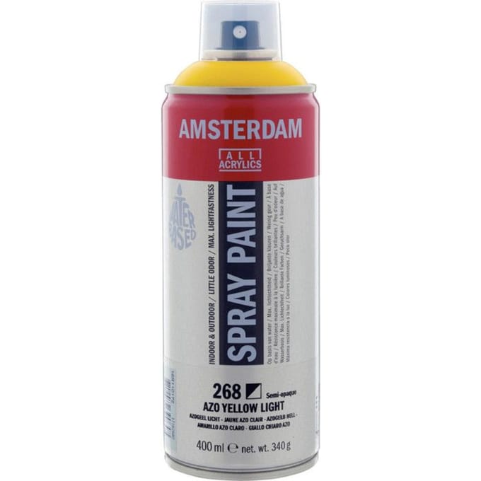 Spuitbusverf - Spraypaint - #268 - Azogeel Licht - Amsterdam - 400ml