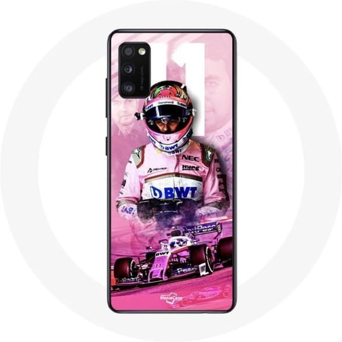 Coque - Formule 1 - Galaxy A41 - Sergio Pérez - Souple - Rose rose