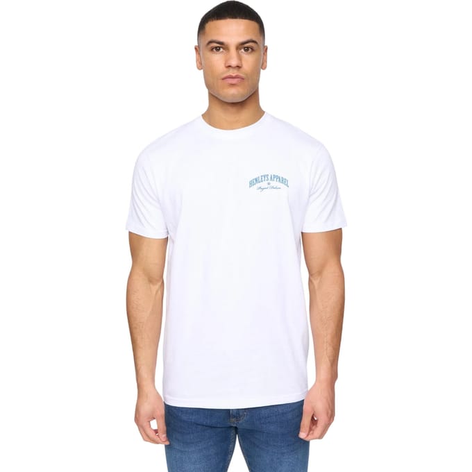 Henleys Heren Henwing T-Shirt (Optisch Wit)