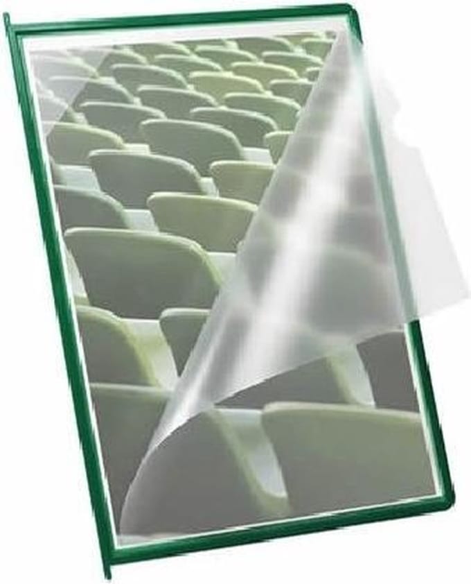 Infotas Flex-O-Frame met pen A4 groen - 10 stuks