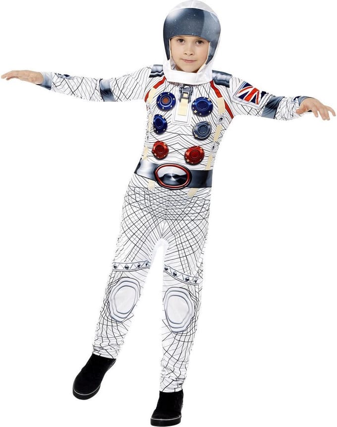 Spaceman ruimtevaart kostuum kind - Maat M