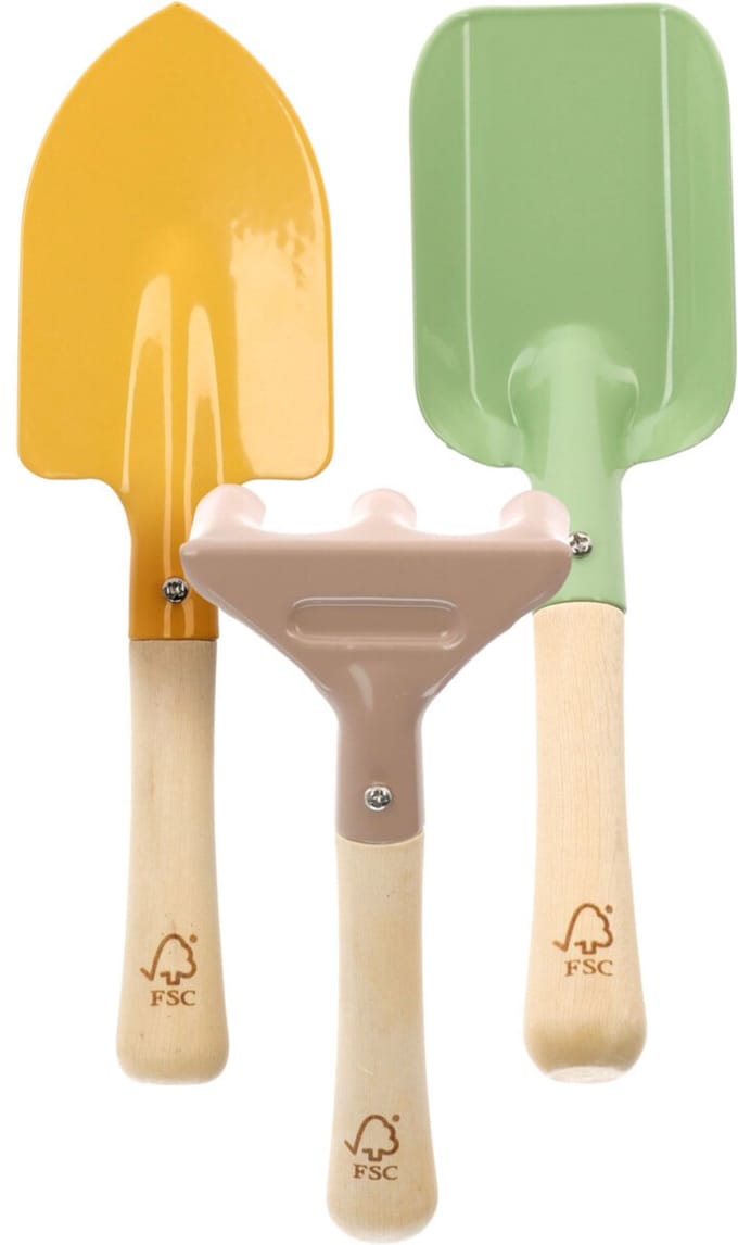 Pro Garden Tuingereedschap voor kinderen - 3-delig - speelgoed - schep/hark/schoffel