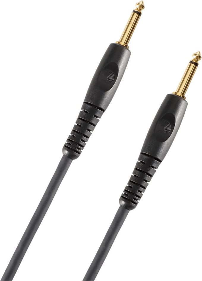 D'Addario PW-G-20 Gitaarkabel 6,10m - Instrumentenkabel met Rechte Jack Connectoren