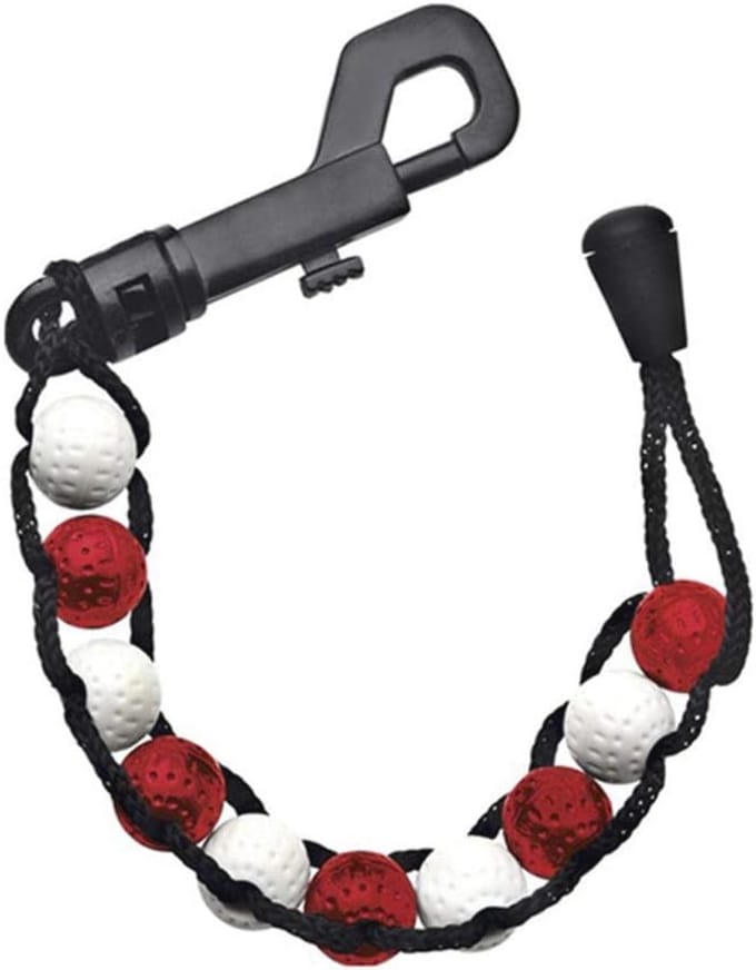 Golf Accessoires - Perle Stroke Teller in Rood/Wit