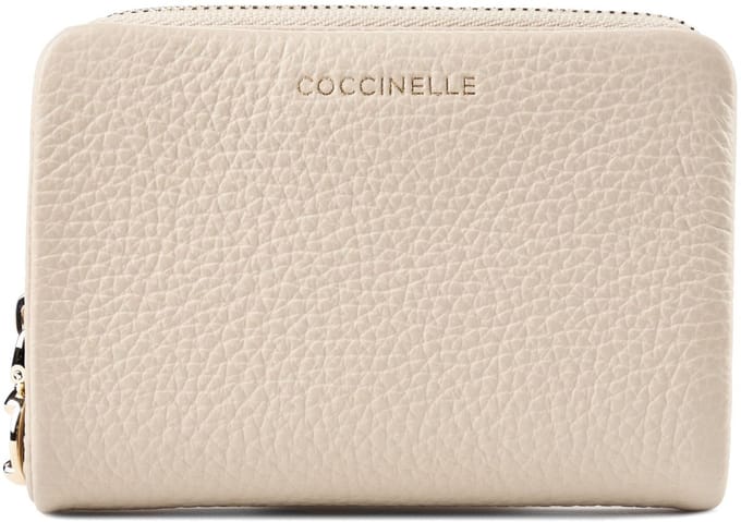 COCCINELLE Leren portemonnee C-Me Softy Wallet Sandshell beige