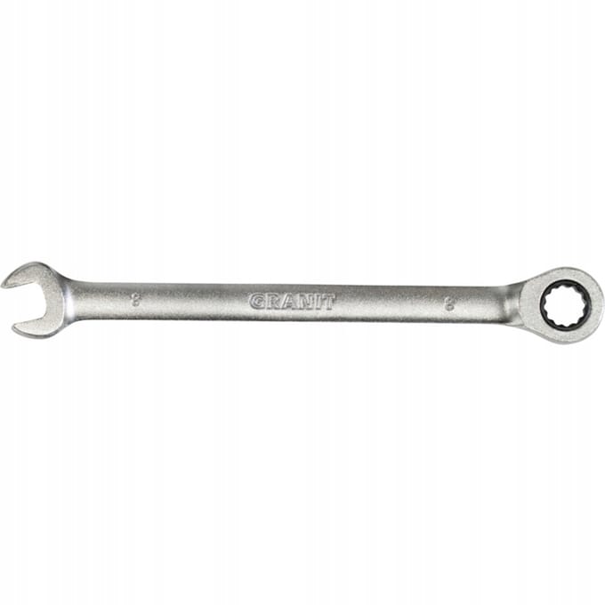 GRANIT Ring- en steeksleutel met ratel 8mm