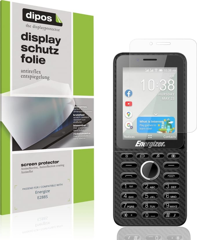 dipos – 4x Matte Beschermfolie geschikt voor Energize E288S | Krasbestendige & antireflecterende Screenprotector Ultra-Thin