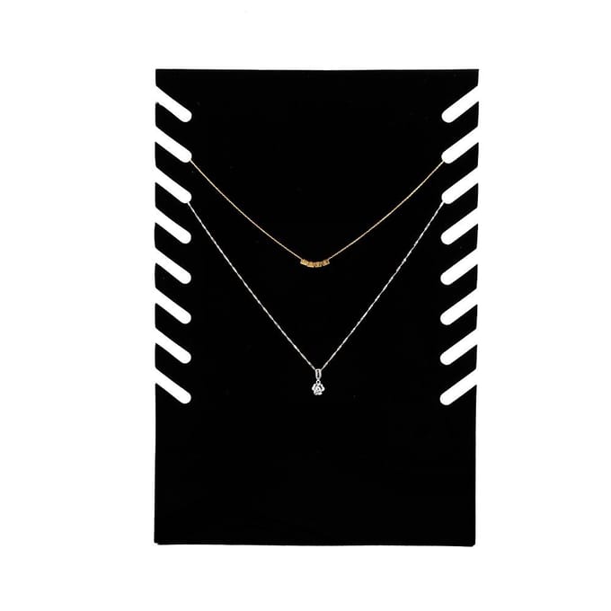 Zwarte flanellen kettinghanger ketting sieraden buste display stands hanger houder rek gray