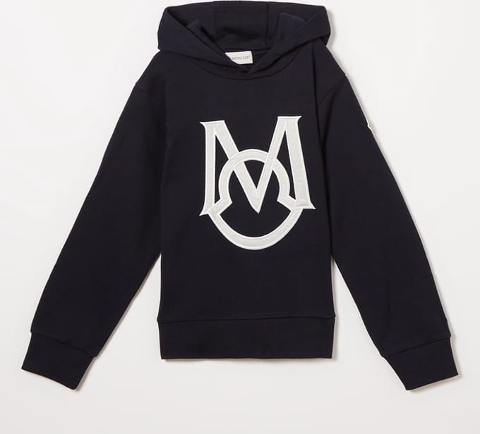 Sweatshirt met logo van Moncler - Zwart - Maat 10 jaar (Maat 140)