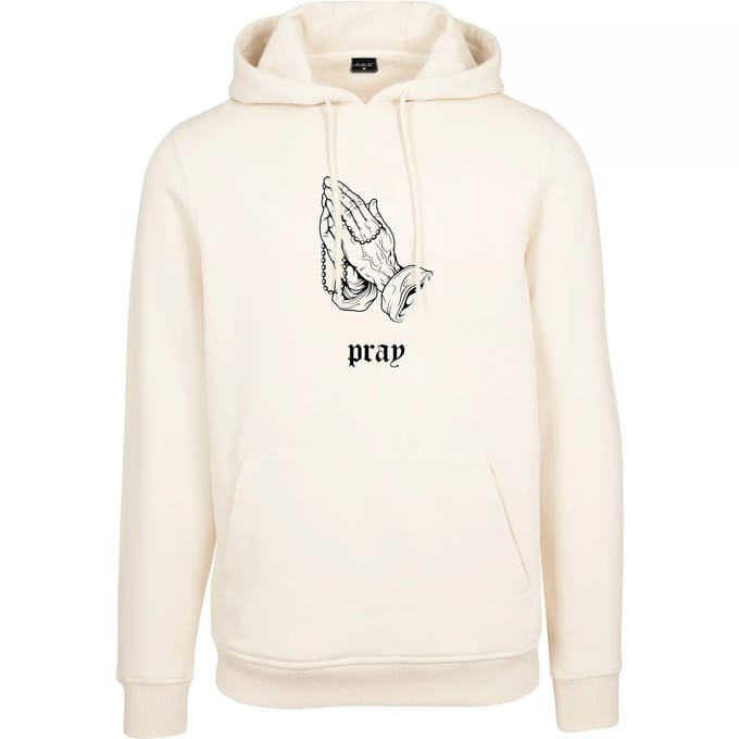 Mister Tee - Dark Pray Hoodie/trui - L - Creme