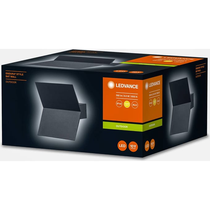 LEDVANCE Endura Style Bat LED buitenwandlamp grijs