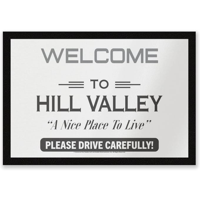 Back To The Future Hill Valley Entrance Mat