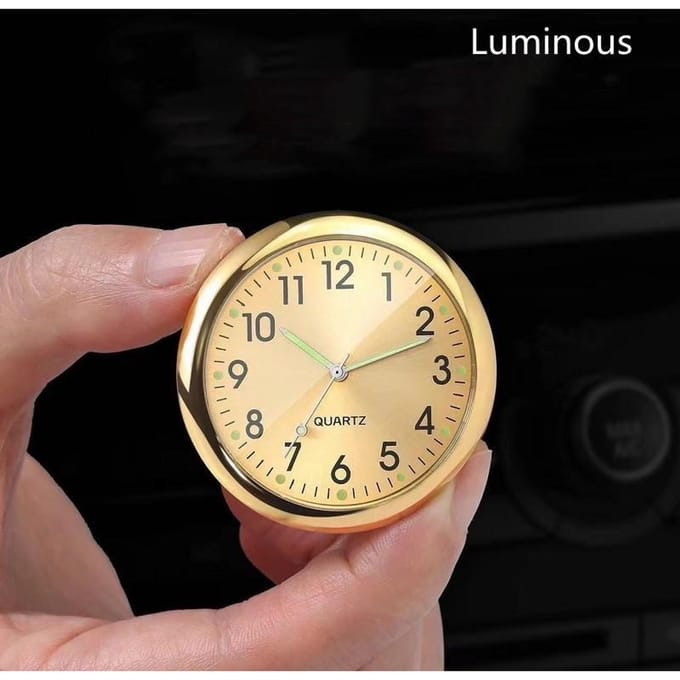 1 stuks autogemonteerde klok 4 cm elektronisch quartz uurwerk auto-interieur ornament creatieve auto-benodigdheden