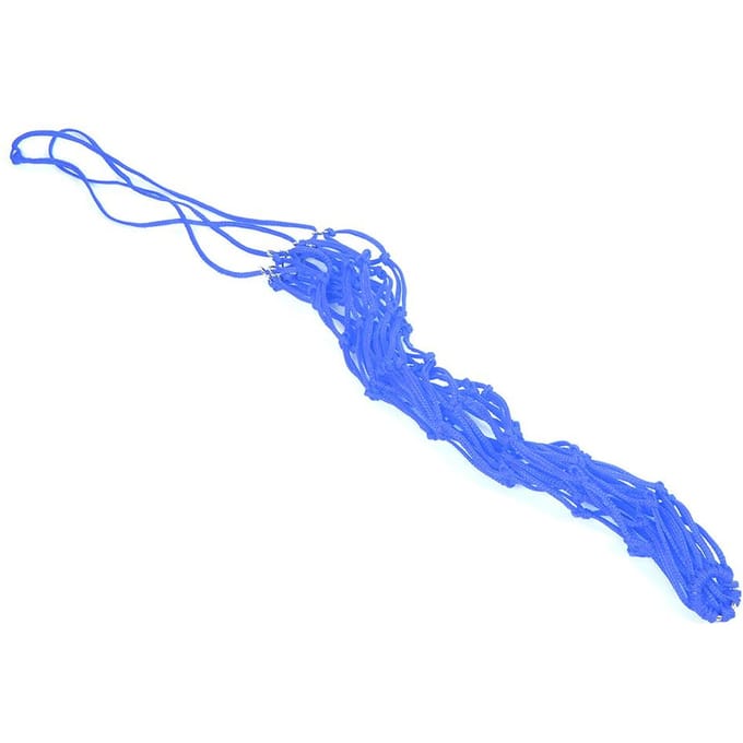 Filet à fourrage de taille moyenne, solide et durable, en nylon, à alimentation lente, avec soudure par galvanoplastie argentée blue