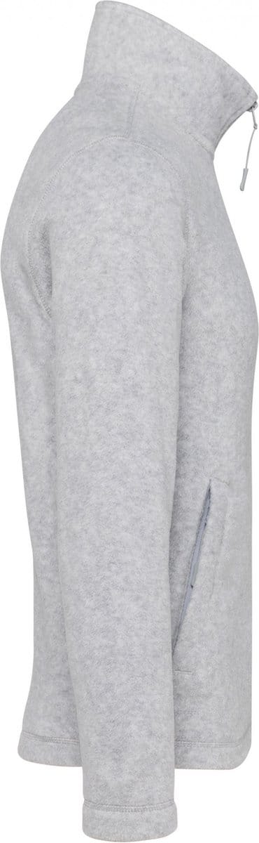 Kariban Microfleece met rits heren K911 - Ash Heather - 5XL