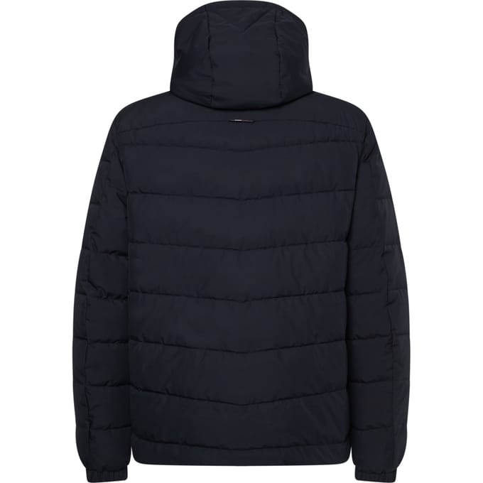 Tommy Hilfiger - Heren Jas winter Branded Hooded Jacket - Blauw - Maat S