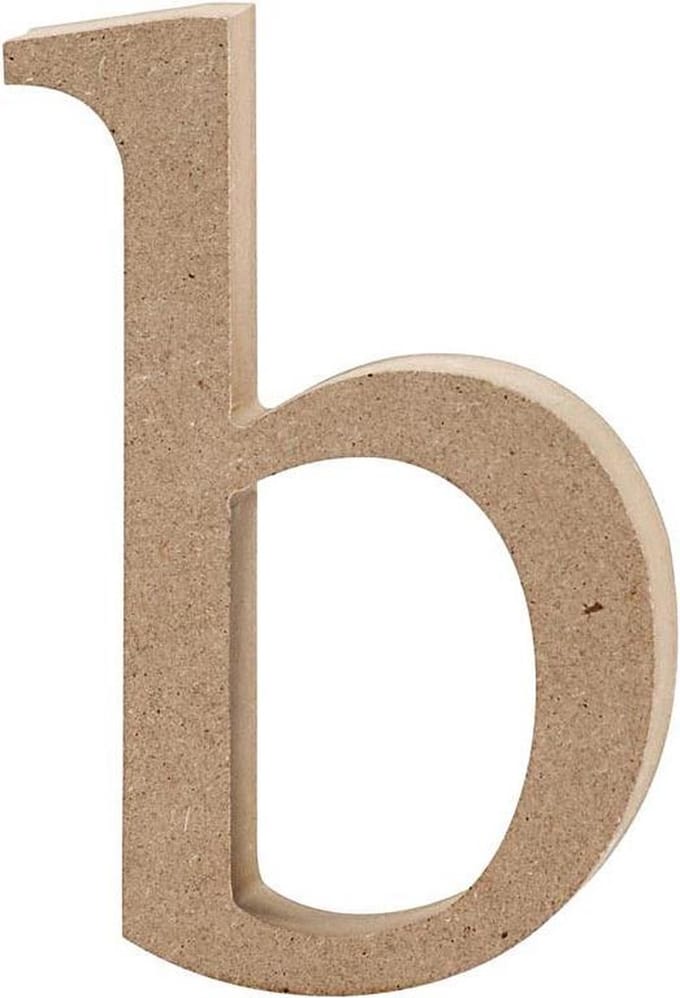 Letter, b, H: 13 cm, dikte 2 cm, 1 stuk