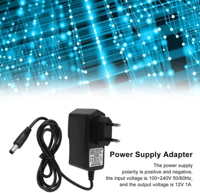 VT Goods - Voedingsadapter 12V 1A - Vervangende adapter voor