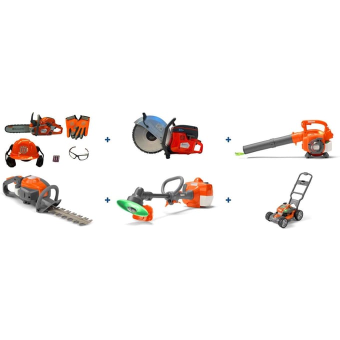 Husqvarna kinder tuingereedschap set