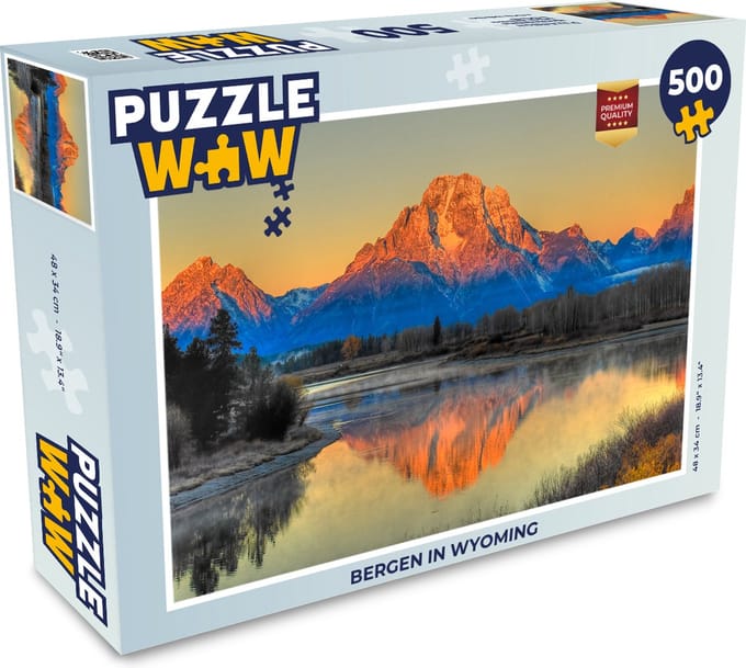 Puzzel Bergen in Wyoming - Legpuzzel - Puzzel 500 stukjes