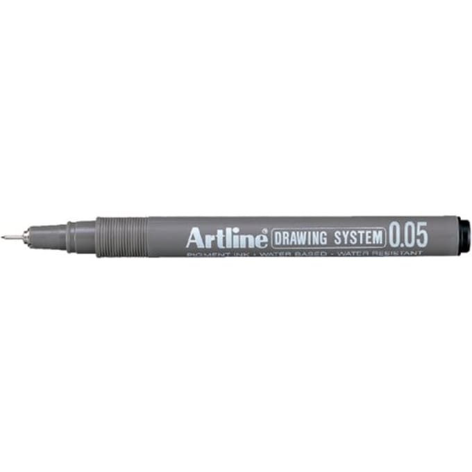ARTLINE Drawing System Fineliner - 1 stuk - 0.5mm Lijndikte - Zwart