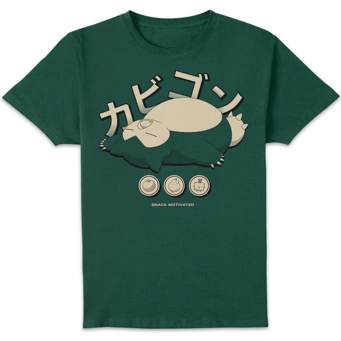 Pokémon Snorlax Relaxation T-Shirt - Green - S