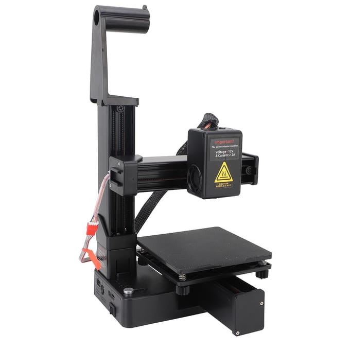 Frequentiemultiplexing 3D-printer met hoge nauwkeurigheid, snelle opwarming en compact formaat voor educatie. zwart