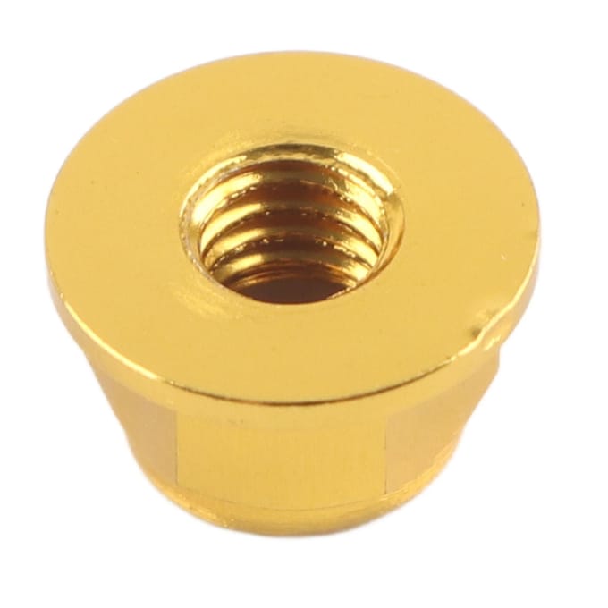 Anodiseer M4 Nylon Inzet Zelfborgende Moeren Zeskant Borgmoer Aluminiumlegering 10 stuks Set