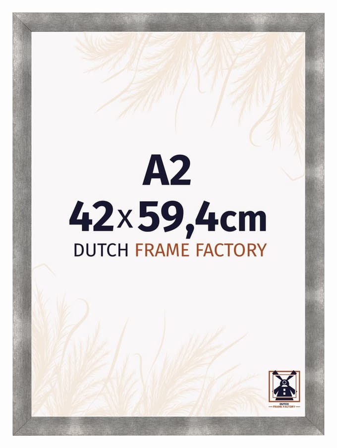 Fotolijst A2 42x59,4 cm - MDF - Metaal Vintage - Praag