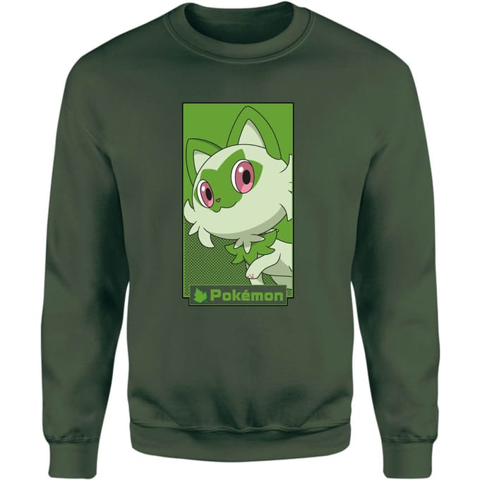 Pokémon Sprigatito Sweatshirt - Green - S
