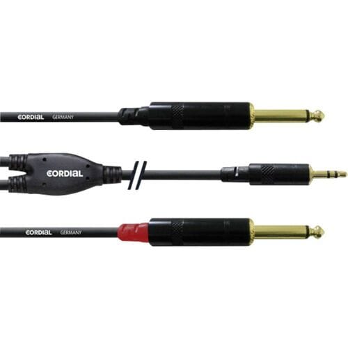 Cordial soundcard kabel jack 6m Y-Audio-kabel CFY 6 WPP - Insert kabel