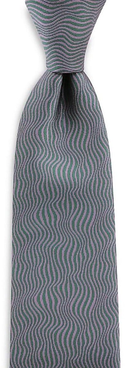 Sir Redman - Stropdassen - stropdas Dressed Volume - groen - groen / mauve