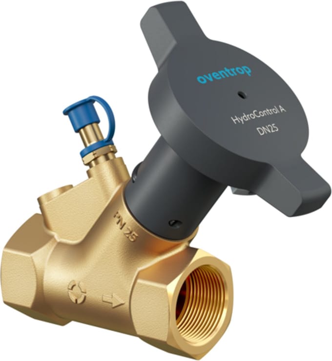 OVENTROP Inregelafsluiter HydroControl A PN 25, DN 32, binnendraad, Kvs: 24.8, 1067530