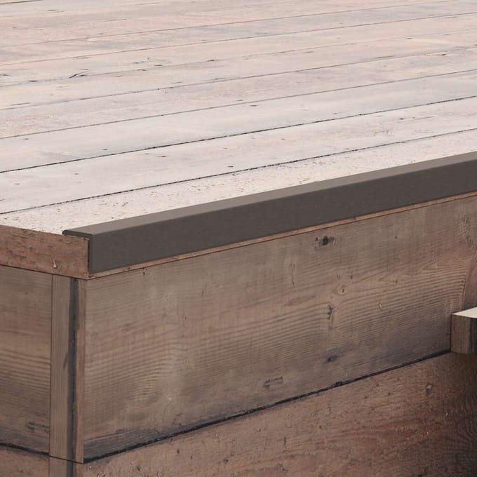 vidaXL - Terras - hoekplinten - 5 - st - 170 - cm - HKC - donkerbruin