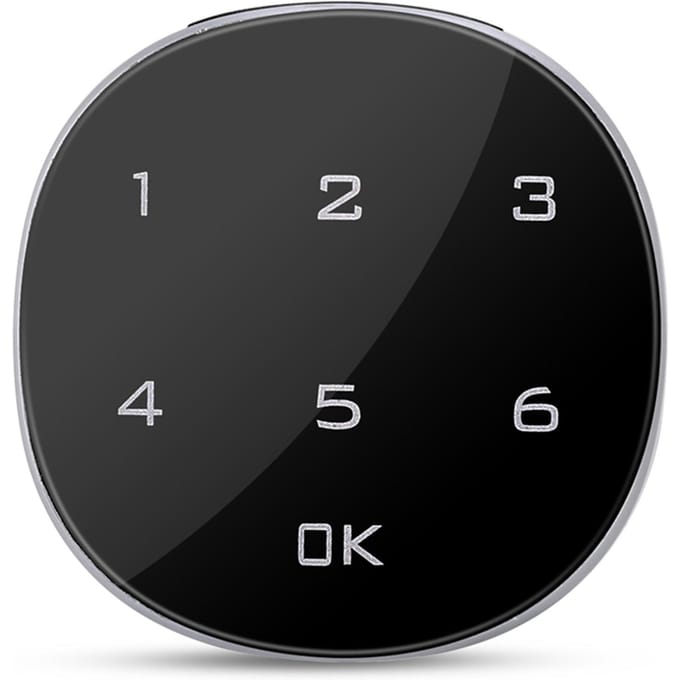 Serrure numérique électronique à code avec écran tactile pour armoire, boîte aux lettres, classeur, sauna, tiroir black