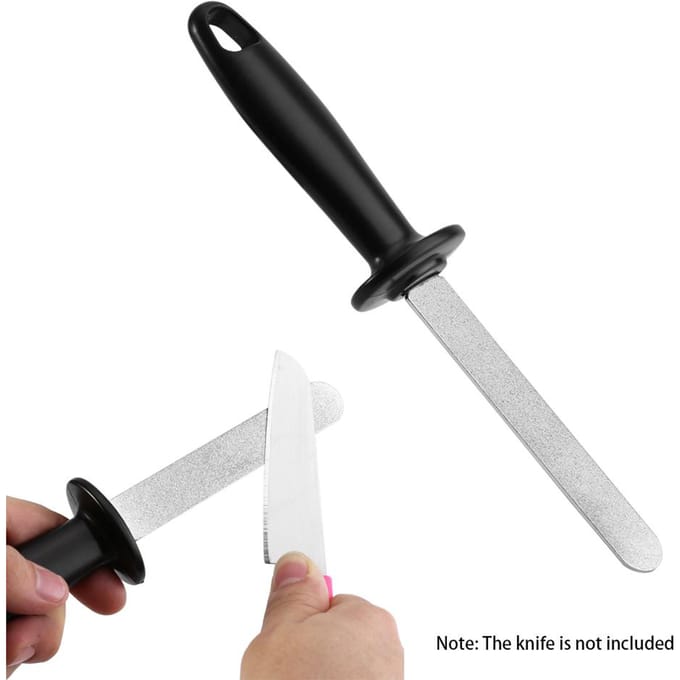 Couteau de cuisine portatif double face multifonctionnel Outils de coupe Aiguiseur Pierre à aiguiser