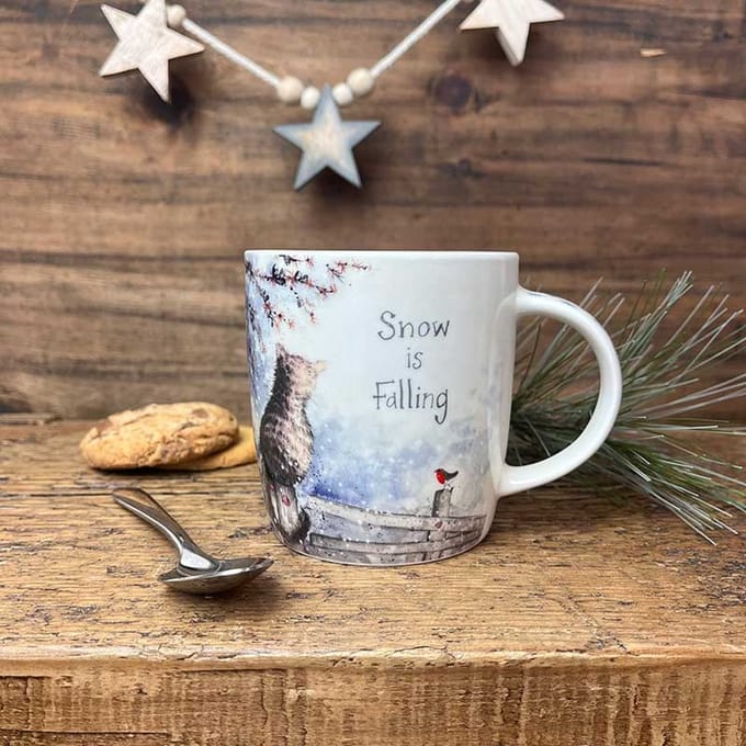Alex Clark Kerst Mok Christmas Cat ~ Kat