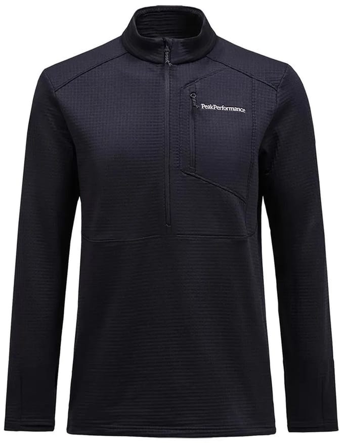 Peak Performance Trail Polartec Fleece Met Halve Rits Zwart S Man