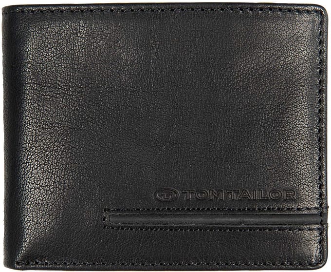 TOM TAILOR portemonnee Devon Jeans Wallet Black zwart