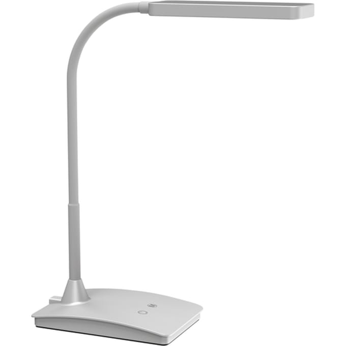 MAULpearly Bureaulamp - LED - Kunststof/Metaal - Zilver - Dimbaar - Touch Bedienbaar - Tafellamp