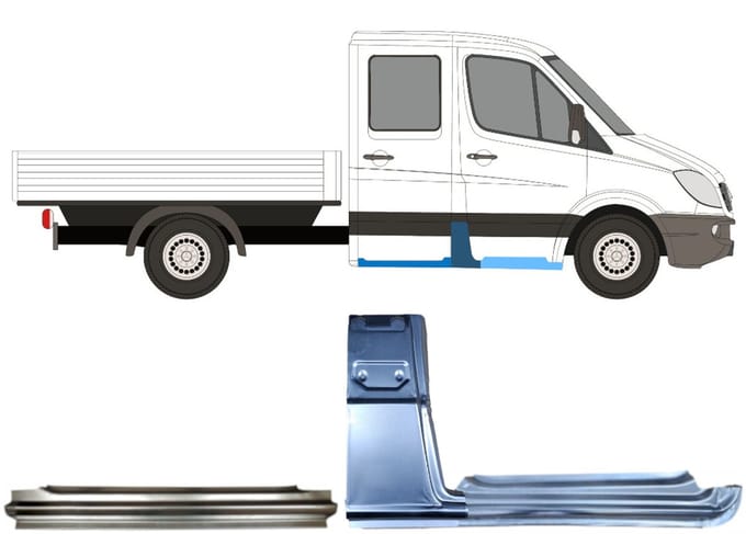 Reparatiepaneel set voor Mercedes Sprinter 2006-2018 / Rechts
