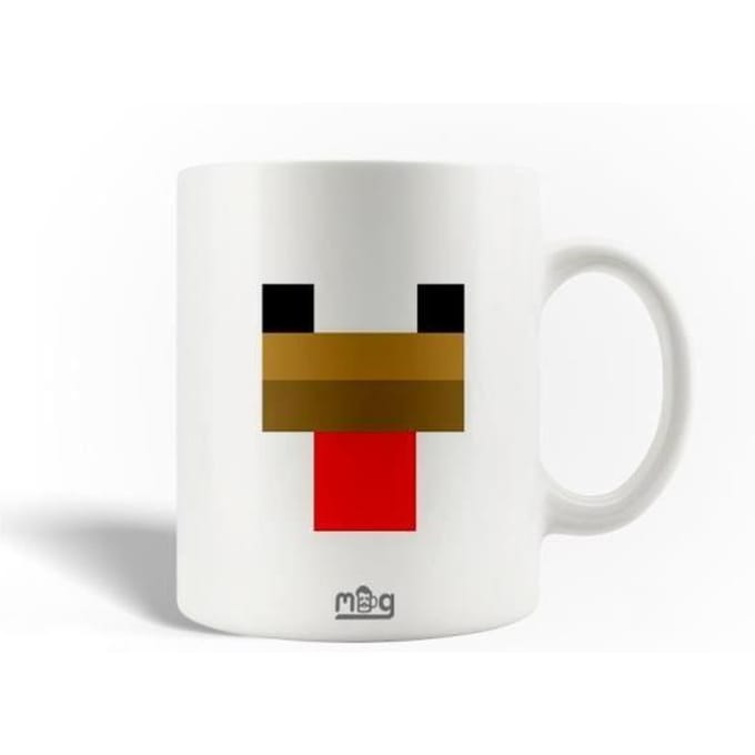 Minecraft kippenkop keramische mok videogame
