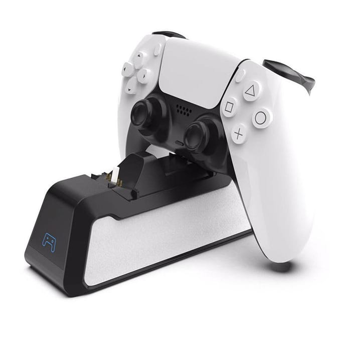 PS5 Controller Opladers met USB-kabel PS5 Controller Stand Dubbel USB Snel Oplaadstation met wit