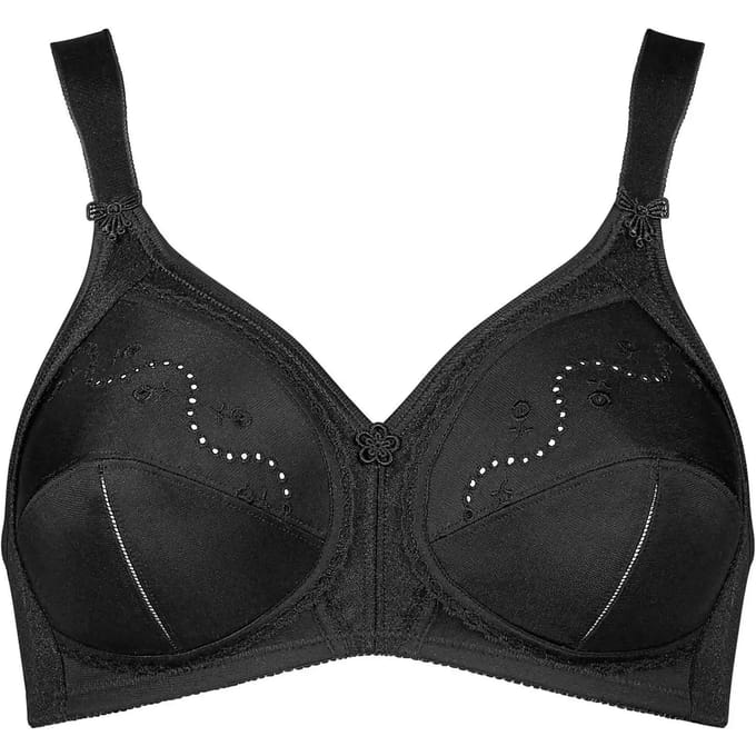 Triumph - Doreen+Cotton 01 N - BLACK - Vrouwen - Maat E90