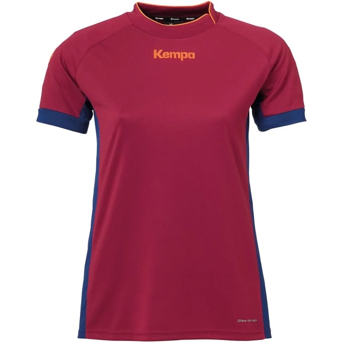 Kempa Prime Shirt Dames - sportshirts - bordeaux - Vrouwen