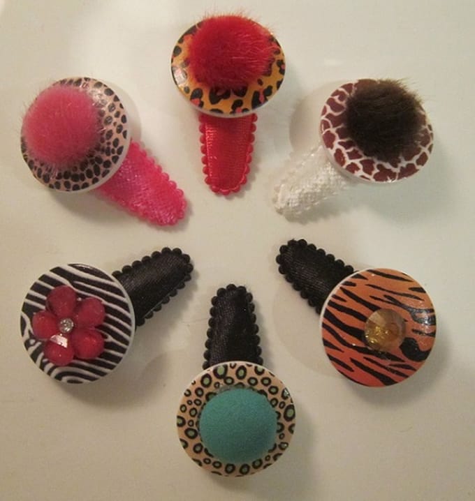 ZoeZo Design - Set van 6 - baby - peuter - haarclips - haarspeldjes - lengte circa 5 cm
