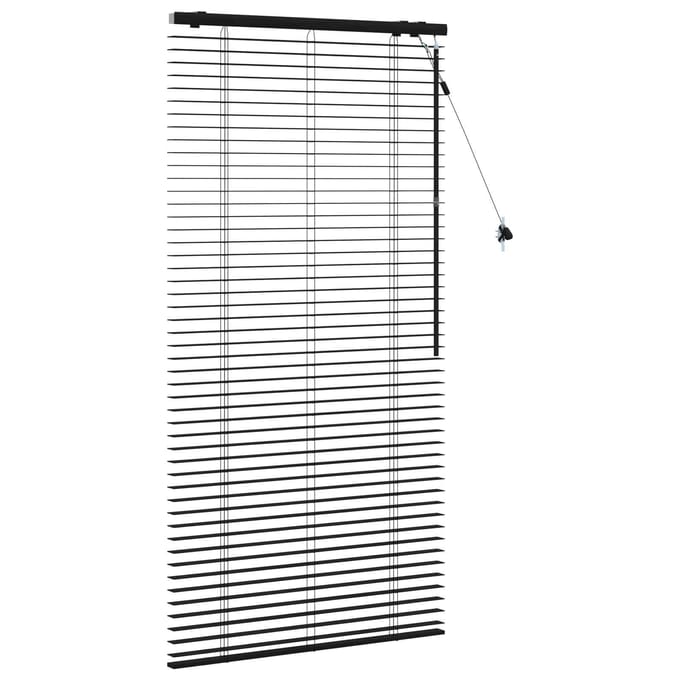 vidaXL - Venetiaanse - jaloezie - Zwart - 75 - x - 160 - cm - 35 - mm